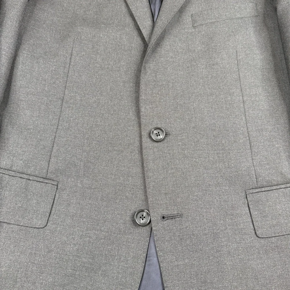 J Crew Aldridge Loro Piana Italian Super 120s Wool 2 Pc Gray Mens Size 42R 34x31